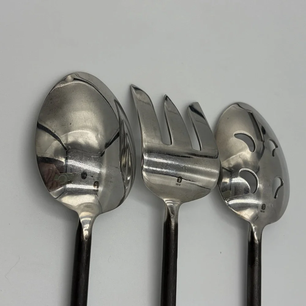 Gourmet Settings TREBLE CLEF 18/10 Stainless 5- Piece Hostess Serving Set
